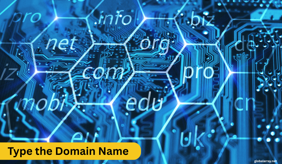 Type the Domain Name 